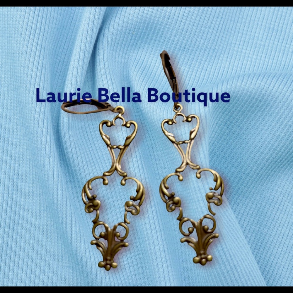 Filigree Copper Earrings